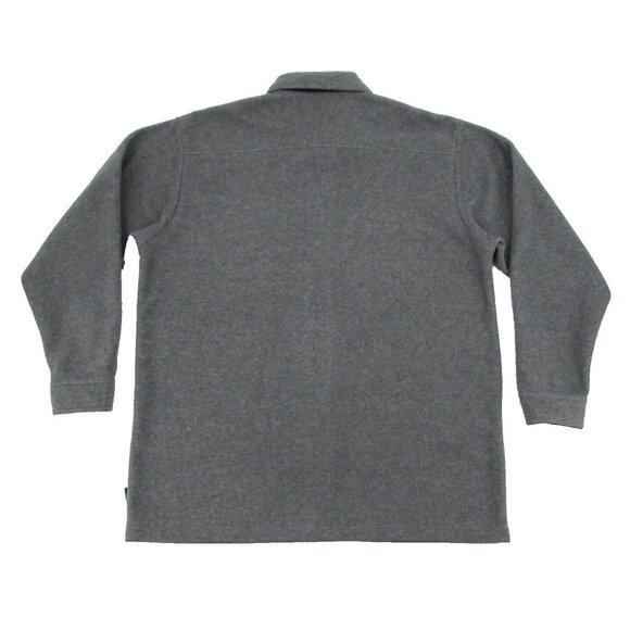 Vintage Northeast Outfitters Button Up Shirt Mens XL Gray Fleece Shacket - Picture 3 of 11
